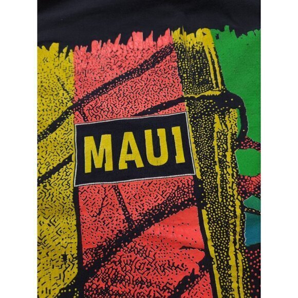 Vintage 1990 Maui Windsurf T Shirt Hawaiian Mens Large‎ Single Stitch - Picture 5 of 13
